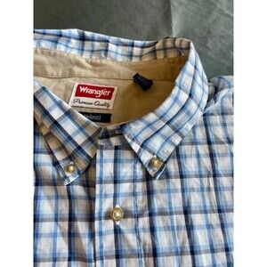 Wrangler Men's Short Sleeve Button Up 3XL